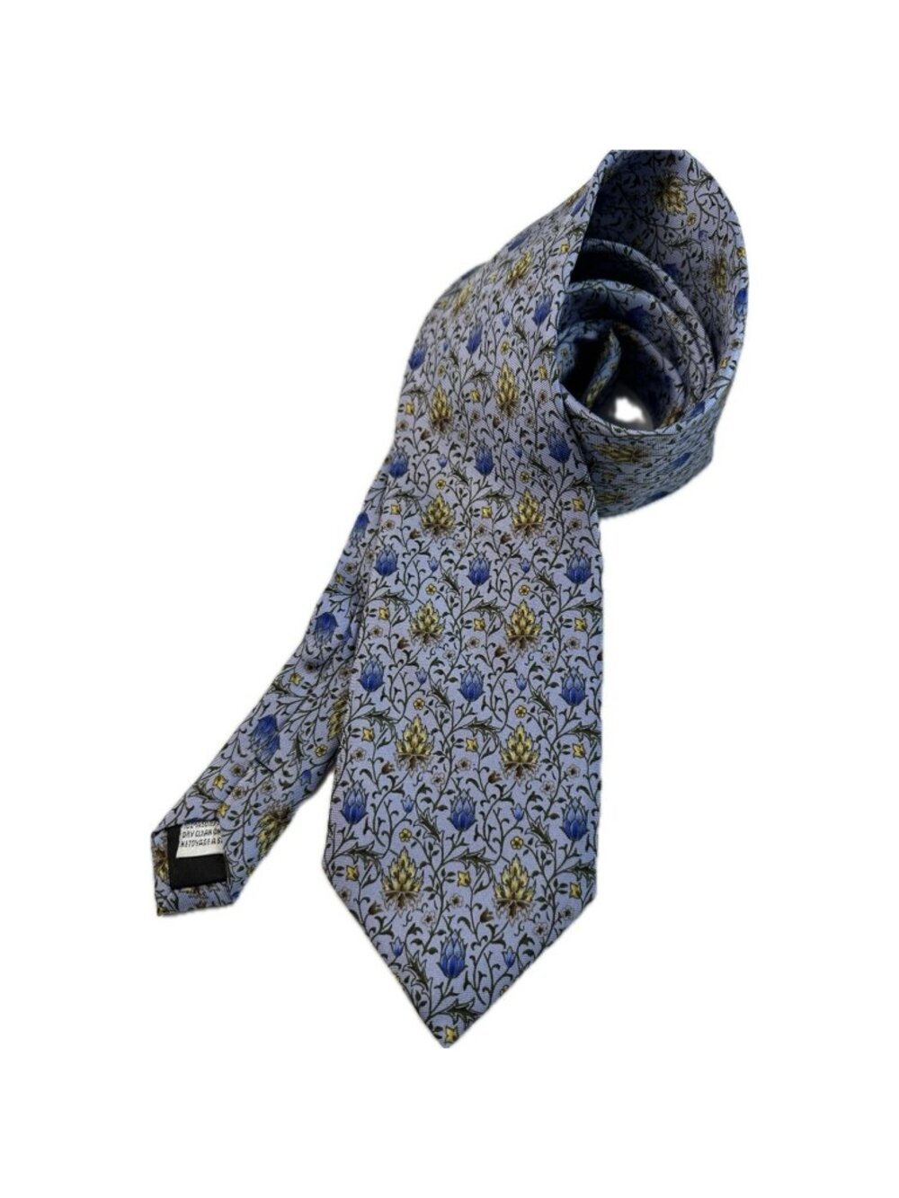 metropolitan museum of art tie Silk Floral Blue W: 3.5” L: 58”
